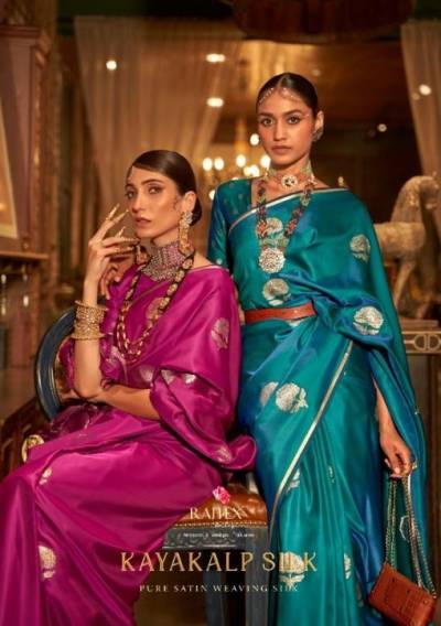 Kayakalp Silk By Rajtex Weaving Silk Partywear Saree Collection